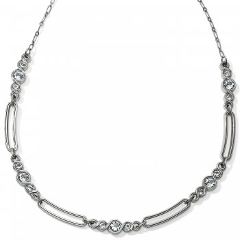 Brighton Infinity Sparkle Link Collar Necklace - Rhinestone Angel