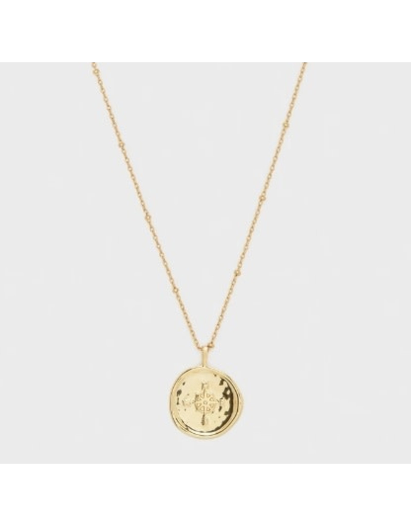 Gorjana Gorjana Compass Coin Necklace Gold