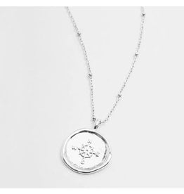 Gorjana Gorjana Compass Coin Necklace Silver