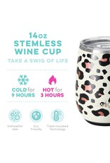 SWIG Swig 14oz Stemless Wine Cup Luxy Leopard