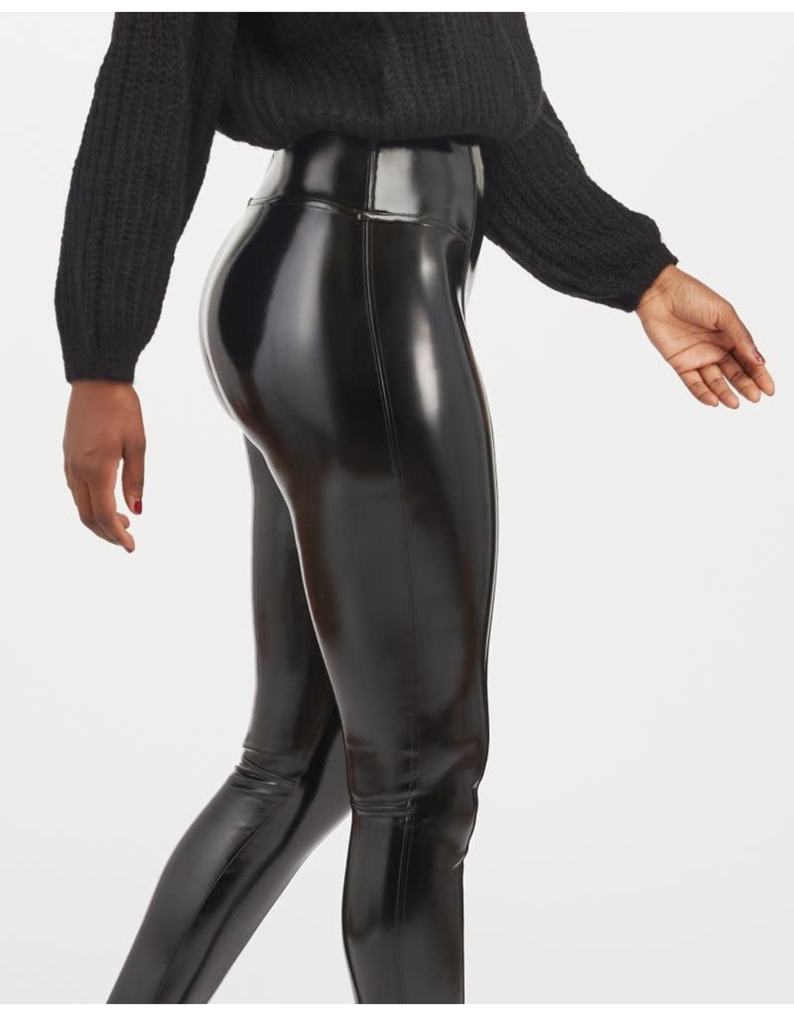 NEW FAUX LEATHER LEGGINGS FROM SPANX now with fleece lining. Use TA