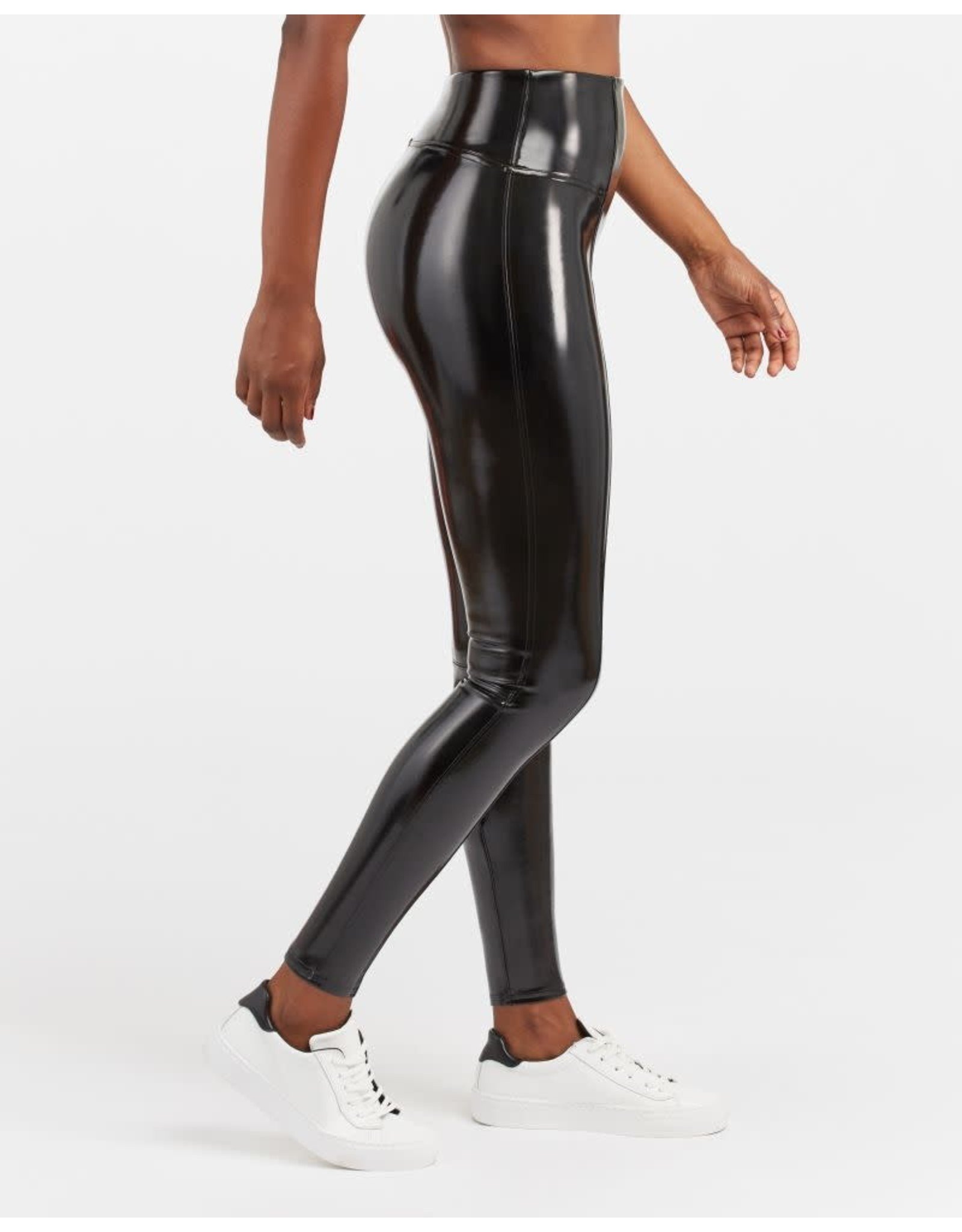 Spanx Women's Faux Leather Croc Shine Leggings Shapewear Briefs, Brown  Black, XS : : Fashion