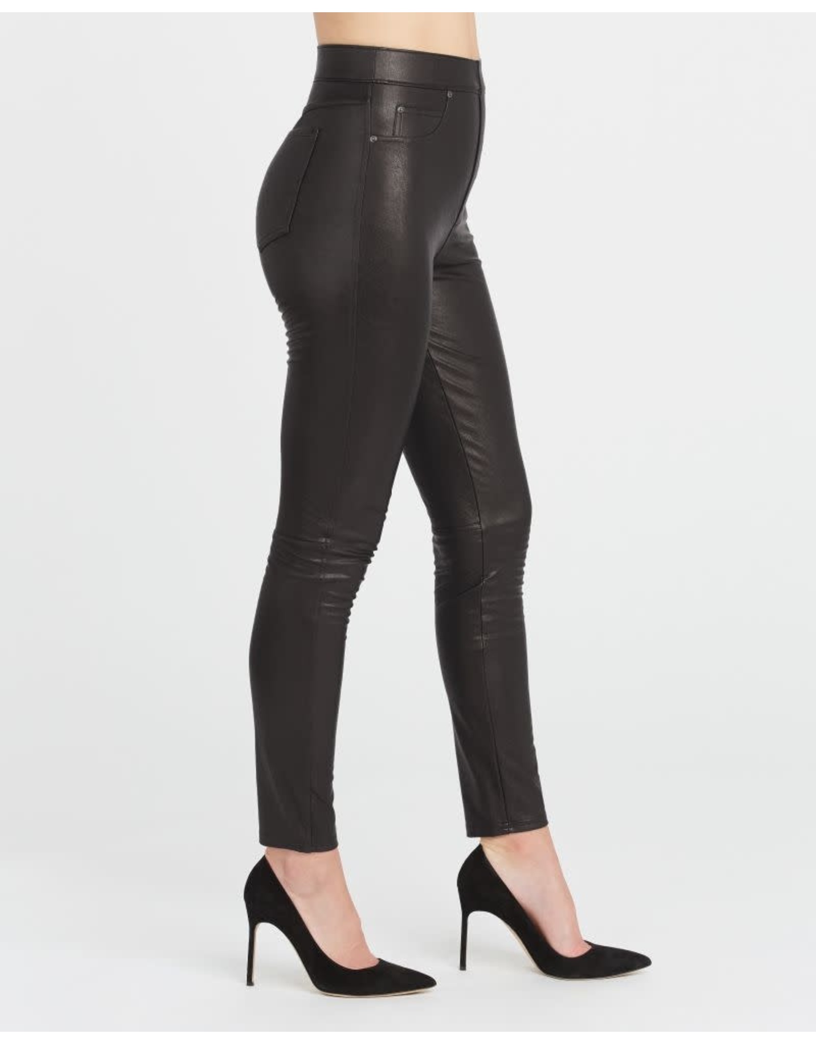 Spanx Leather Like Skinny-Reg Noir