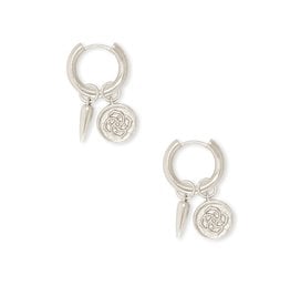 Kendra Scott Silver Dira Coin Huggie