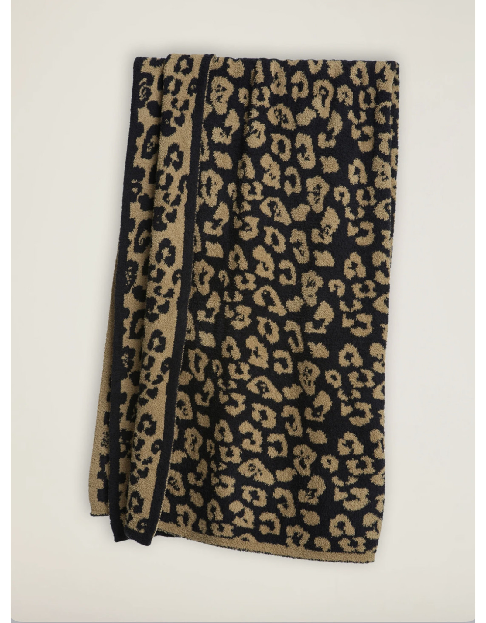 Barefoot Dreams CozyChic® Barefoot in the Wild® Throw in Camel Black
