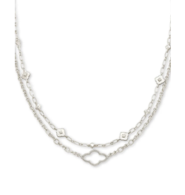 Kendra Scott Abbie Multi Strand Necklace Silver