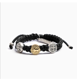 My Saint My Hero MSMH Benedictine Blessing Bracelet Kids Blk/Mixed