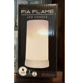 Fia Flame LED Flame Candle w/Timer & Charger Cool