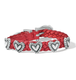 Brighton Roped Heart Braid Bandit Bracelet Lipstick