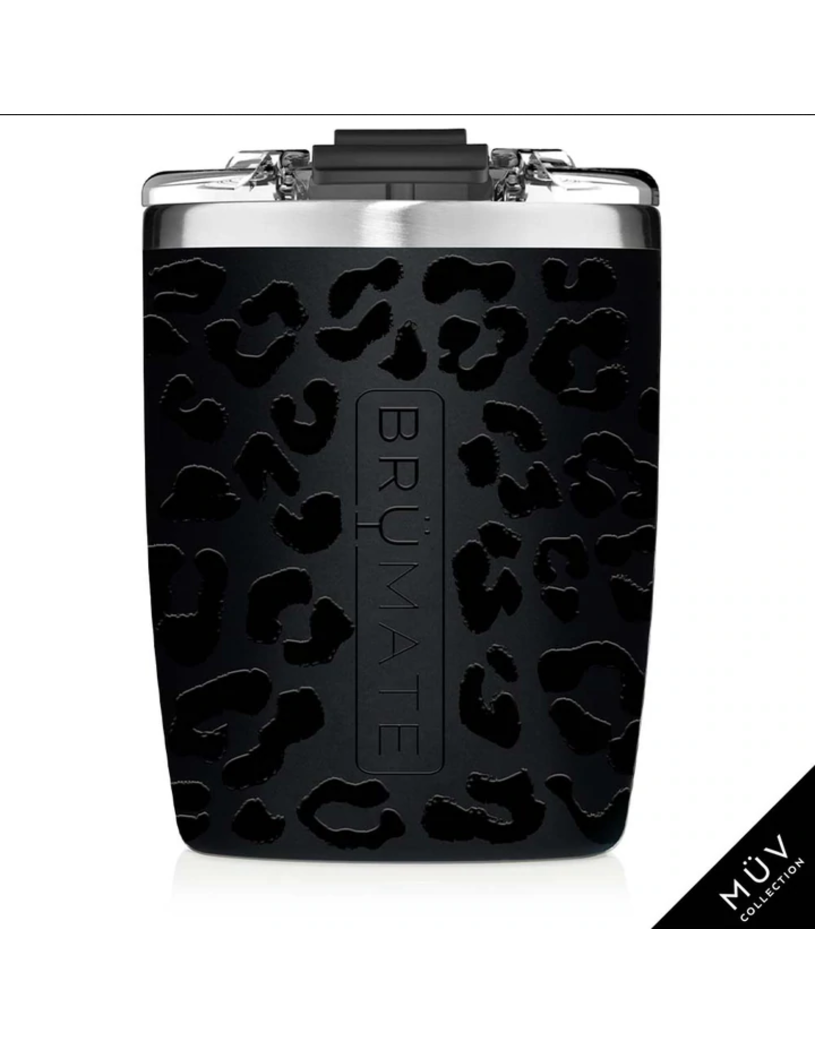 BruMate Rocks Tumbler 12 oz Onyx Leopard