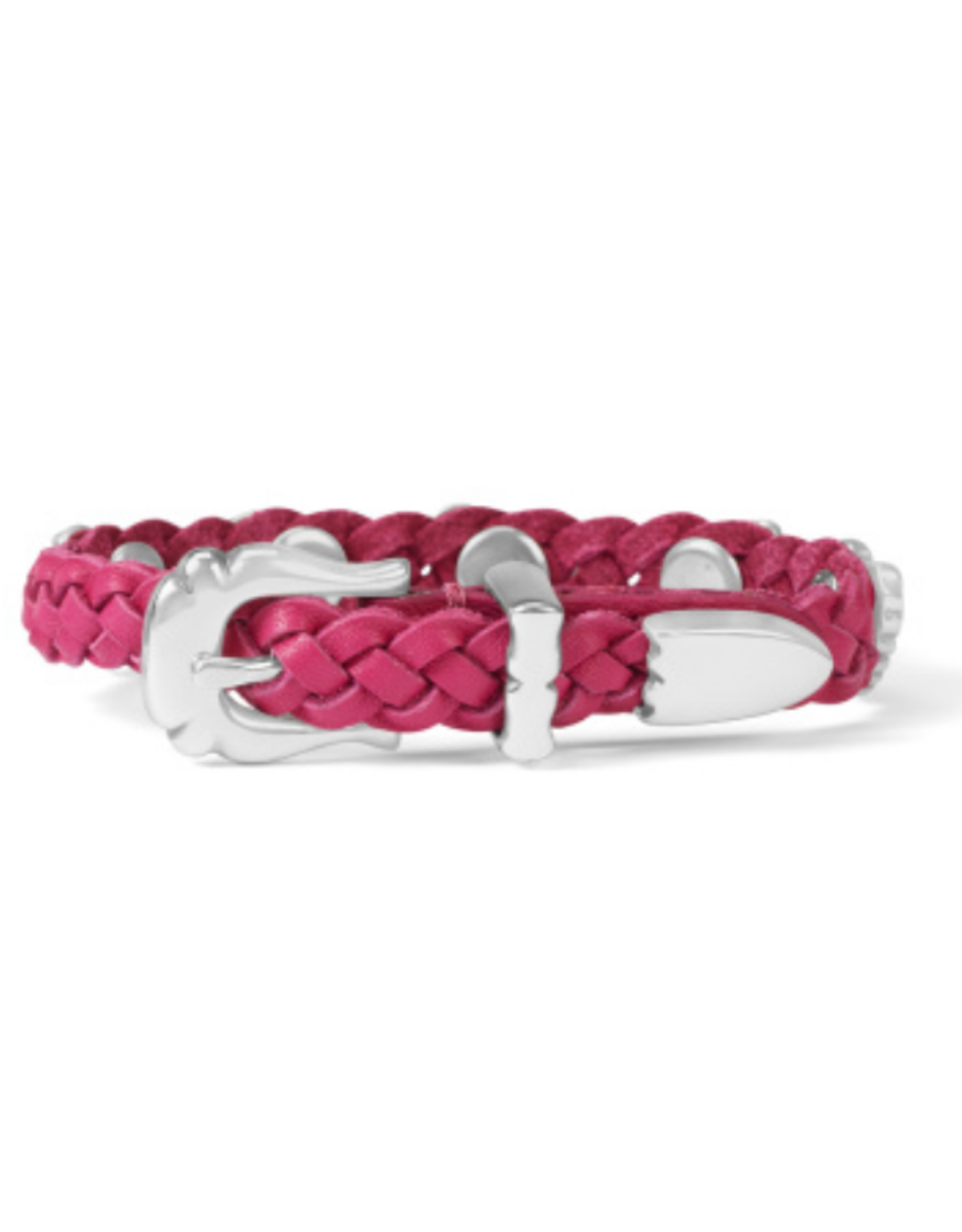 Brighton Roped Heart Braid Bandit Bracelet Pink