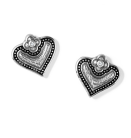 Brighton Luna Heart Mini Post Earrings