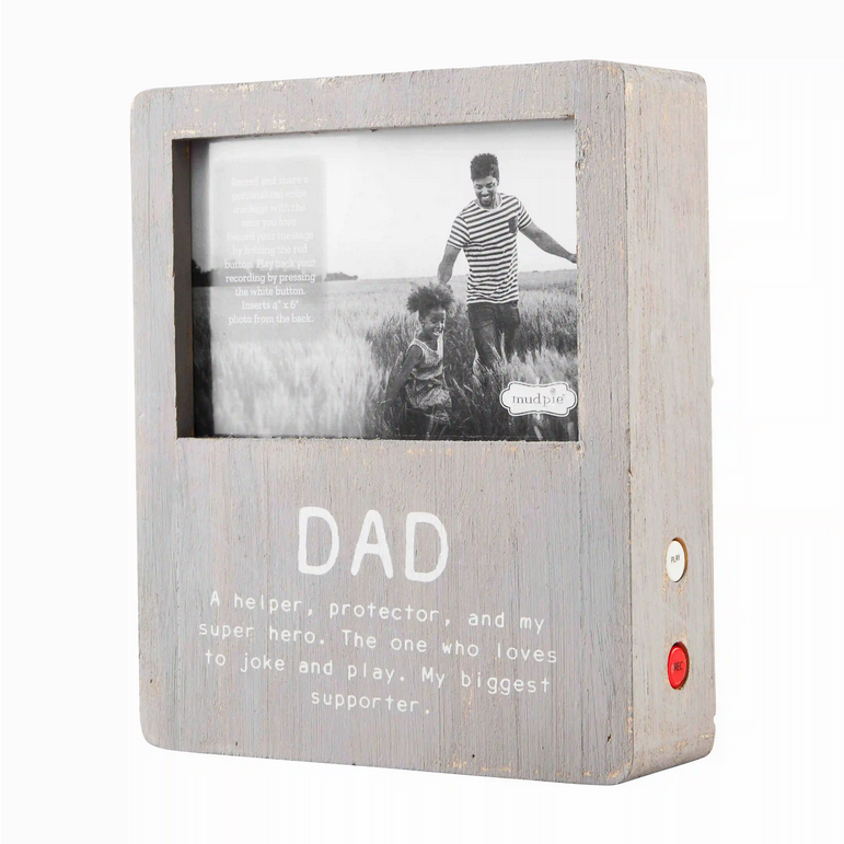 4x6 Dad Voice Recorder Frame Rhinestone Angel
