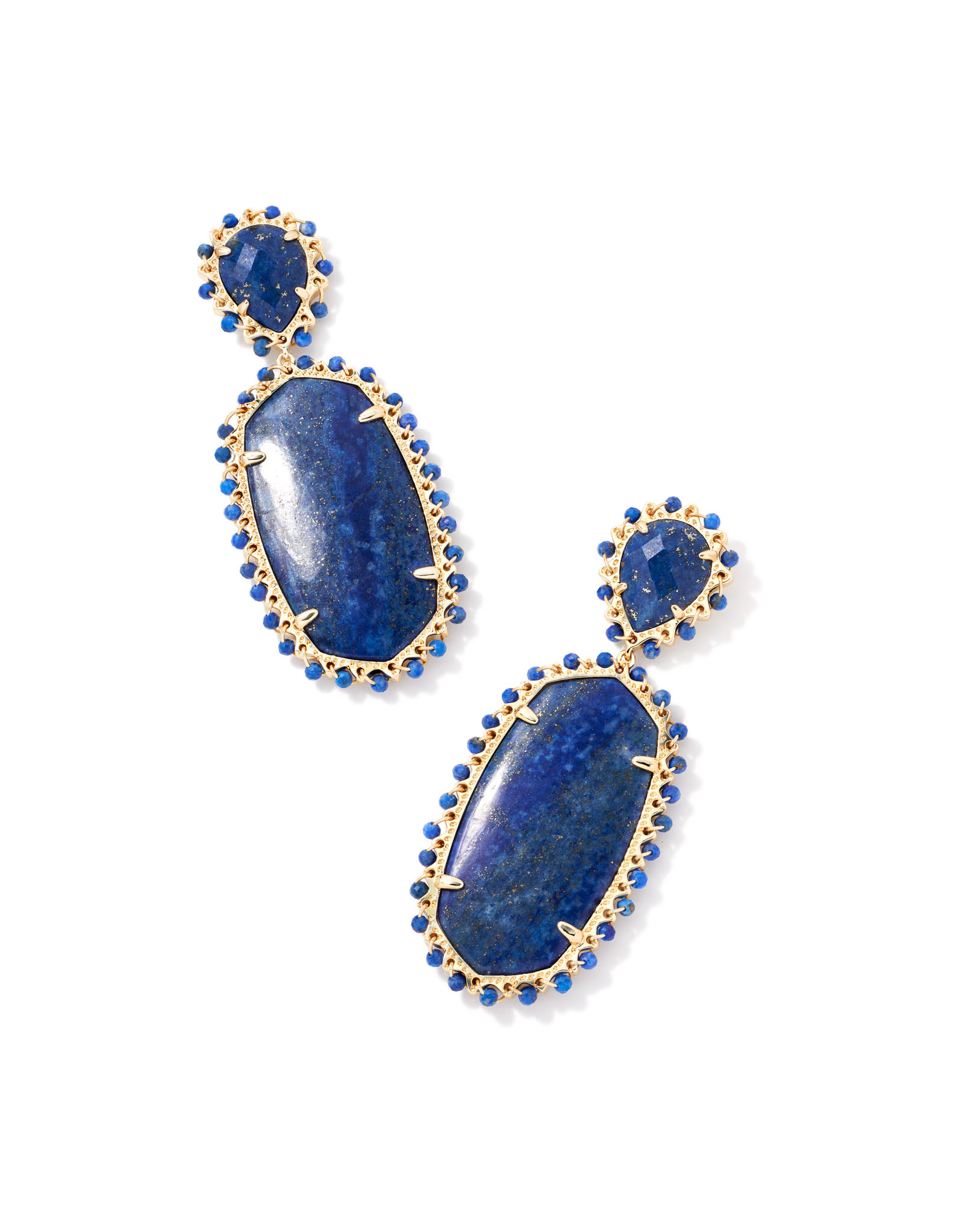 Kendra Scott Parsons Earring Gold Blue Lapis