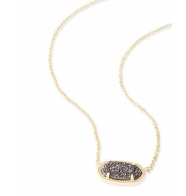 Kendra Scott Elisa Necklace Gold Platinum Drusy