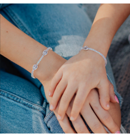 MSMH Mother Daughter Bracelet Set Crystal/