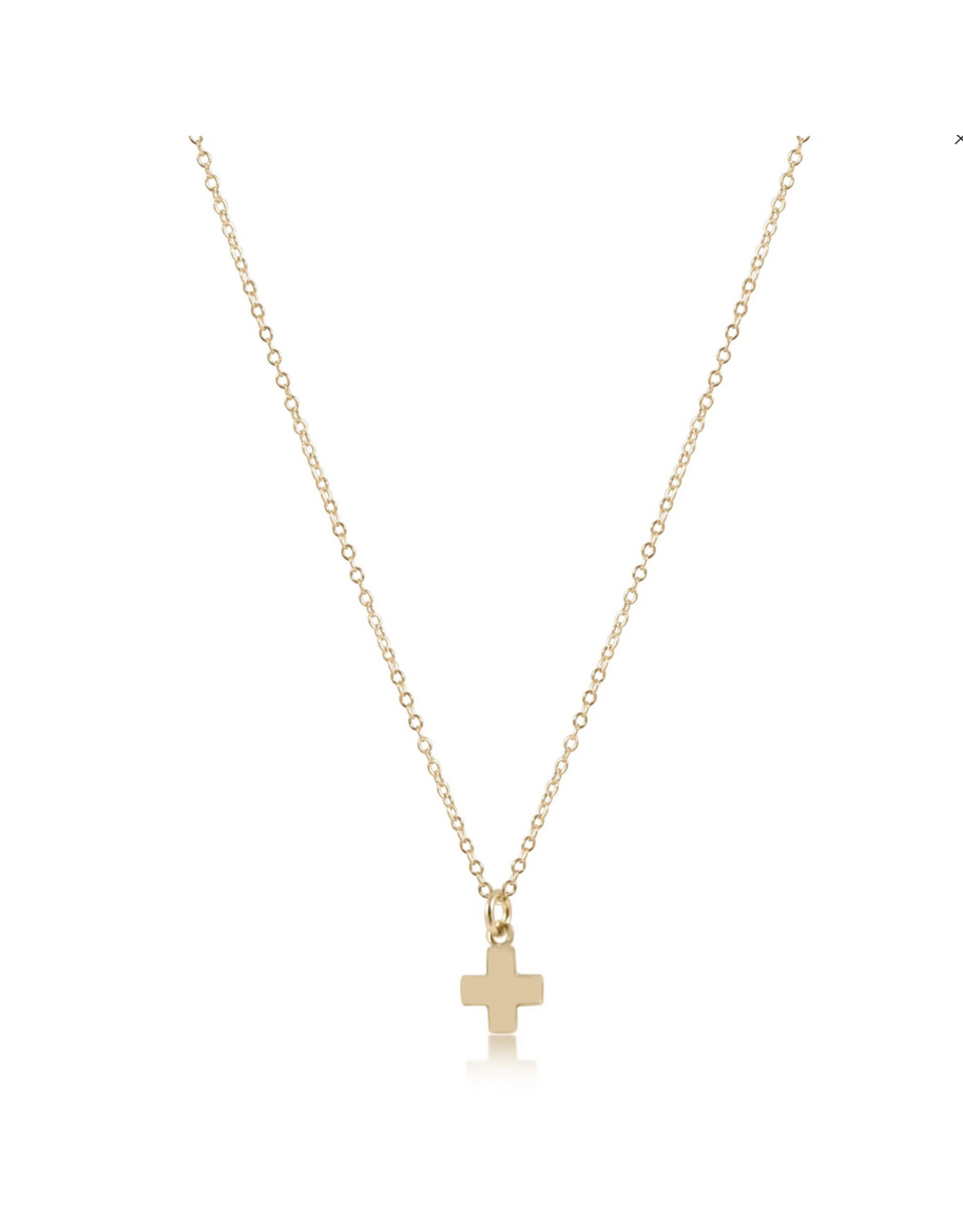 enewton 16" Necklace Gold - Signature Cross Small Gold Charm