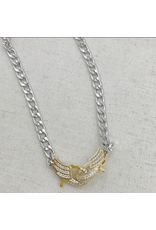 Treasure Jewels Double Wings Gold Necklace