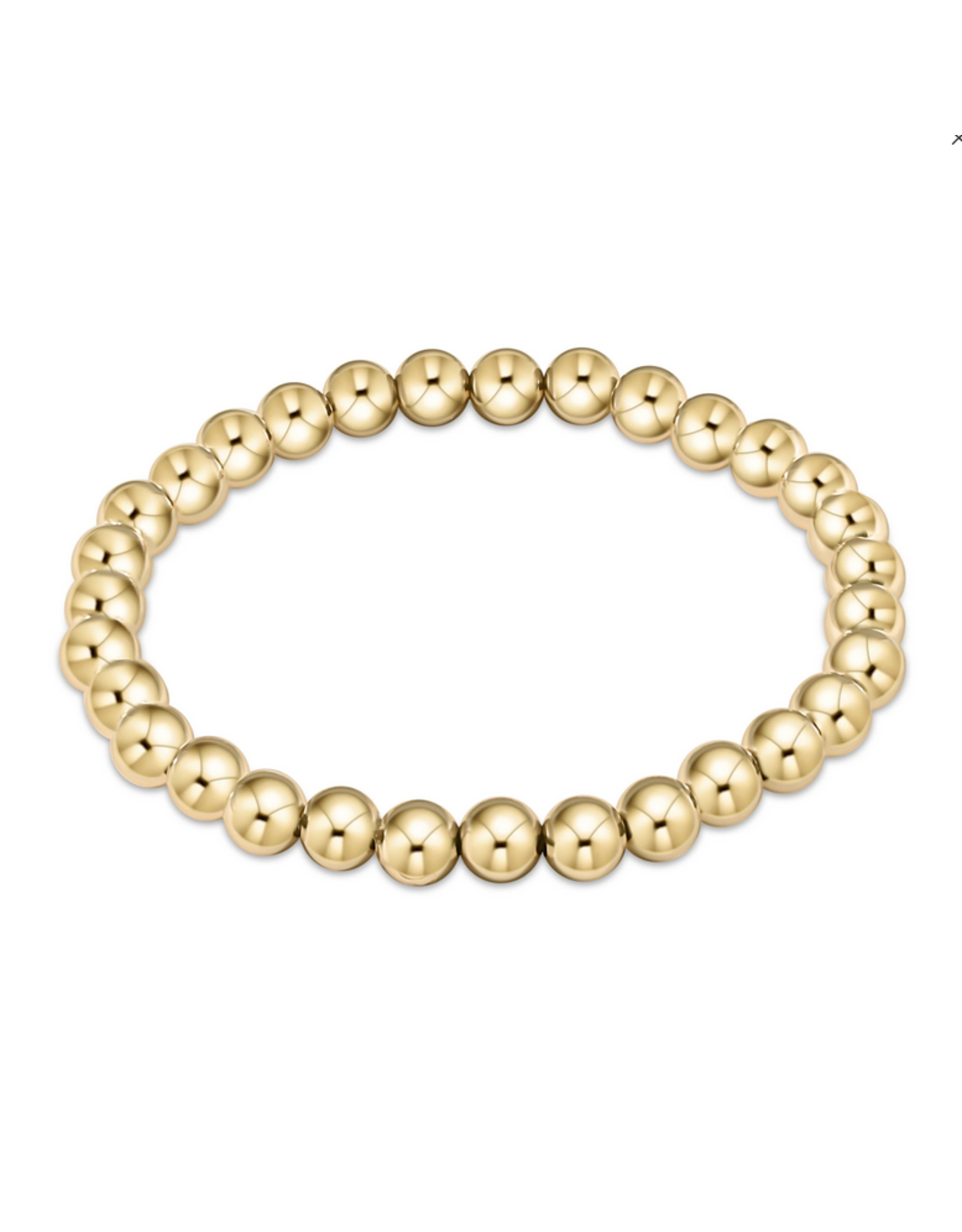 enewton Classic Gold Pattern 6mm Bead Bracelet