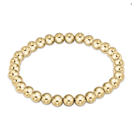 enewton Classic Gold Pattern 6mm Bead Bracelet