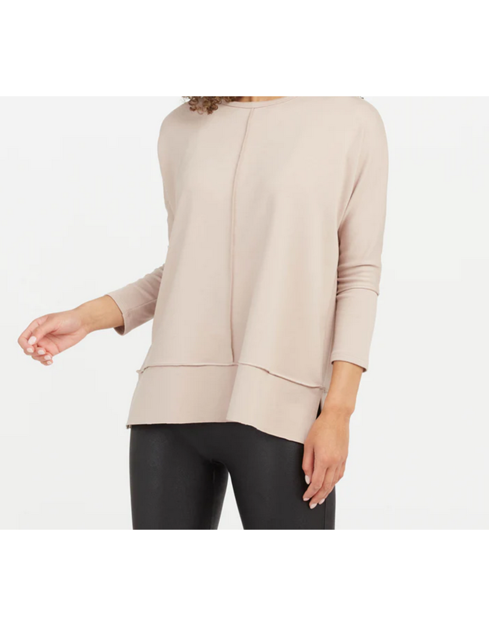 SPANX Perfect Length Dolman 3/4 Sleeve Top, Plus Size 3XL, Color Oat