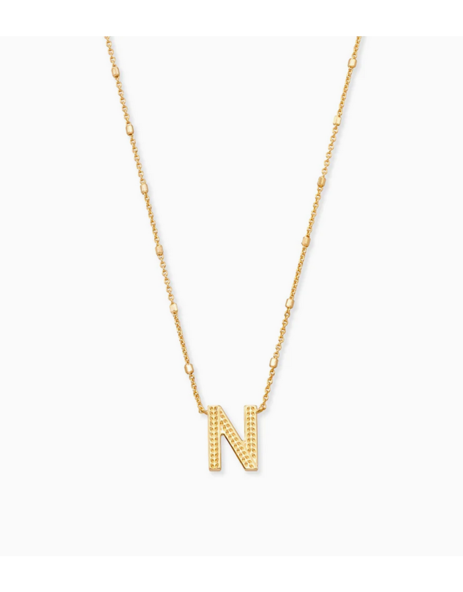 Kendra Scott Letter Pendant Necklace Gold