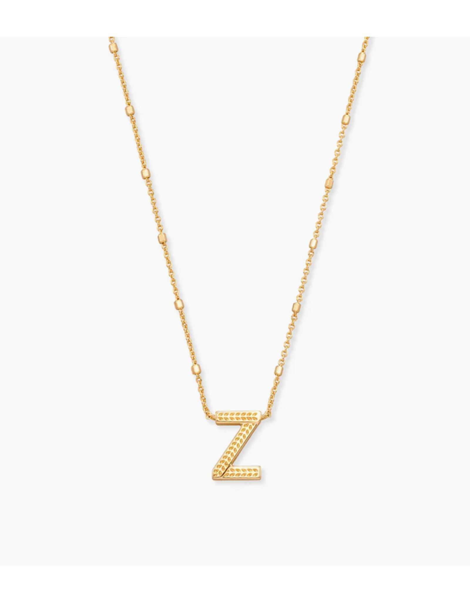 Kendra Scott Letter Pendant Necklace Gold