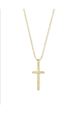Kendra Scott Cross Charm Necklace 18K Gold Vermeil