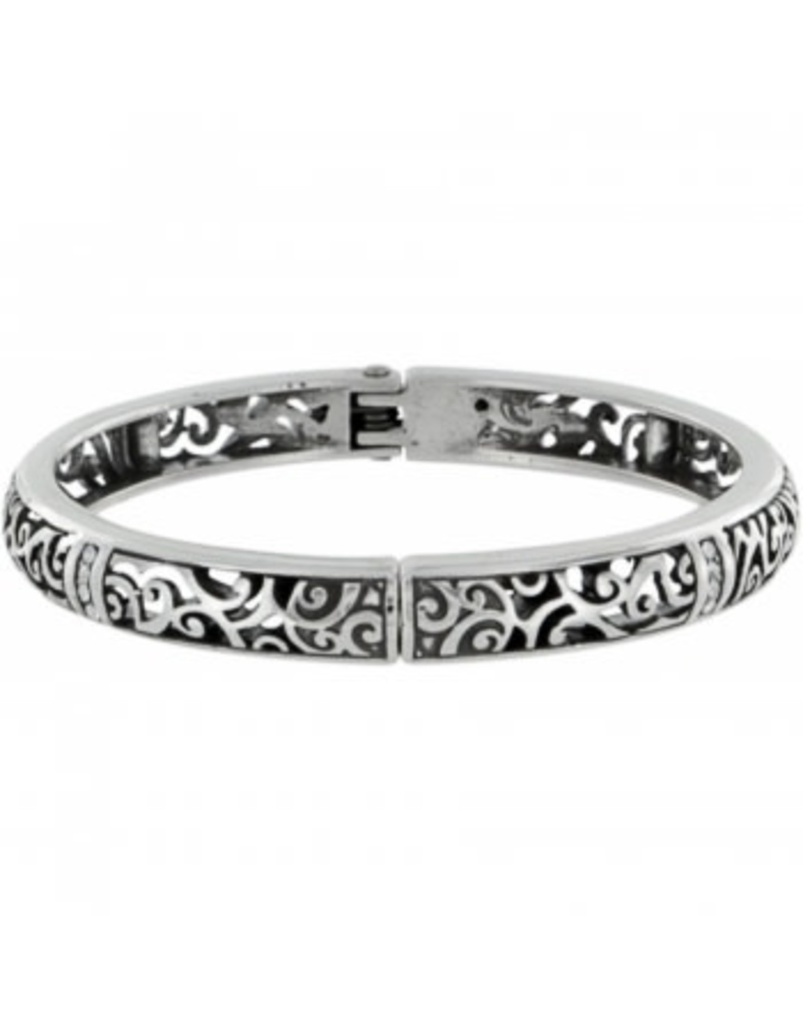 Brighton Silver Viewpoint Hinged Bangle