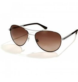 Brighton Helix Chocolate & Silver Sunglasses