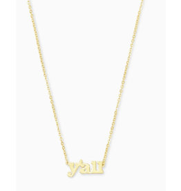 Kendra Scott Y'all Pendant 18K Gold Vermeil