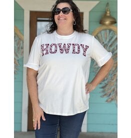 Howdy Embroidered Tee