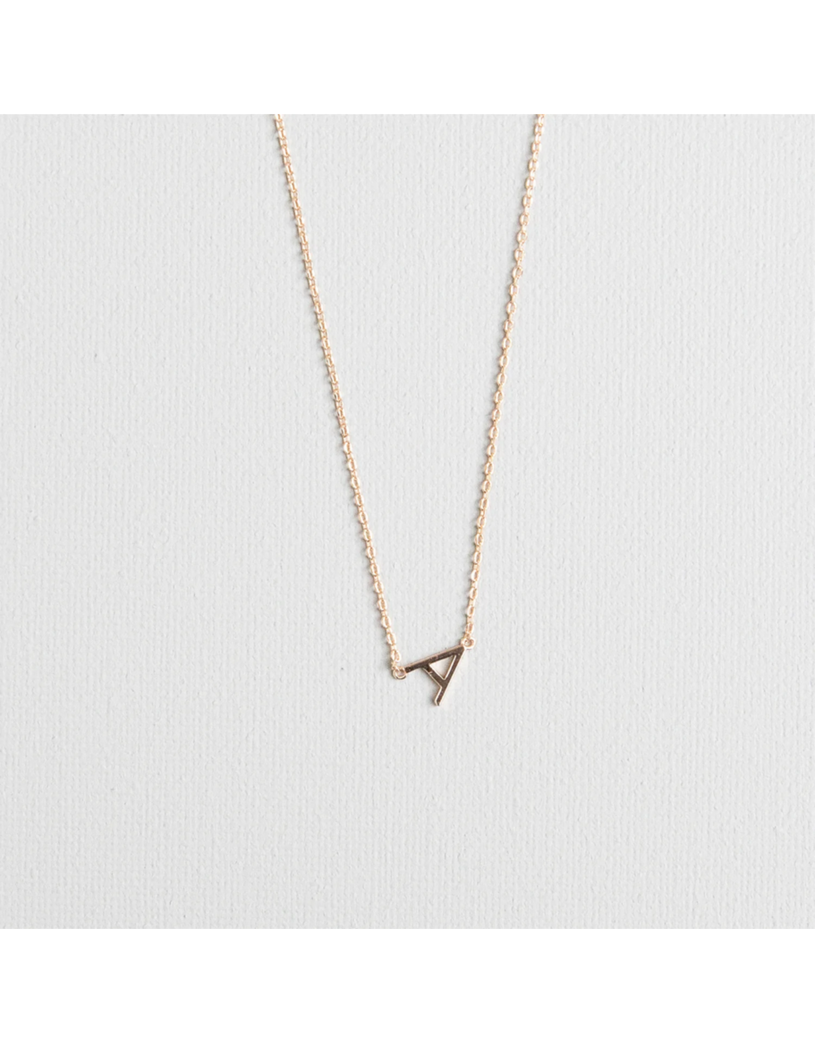 MSquare Gold Initial Necklace