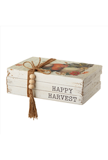 12.5" HAPPY HARVEST FAUX BOOK STACK