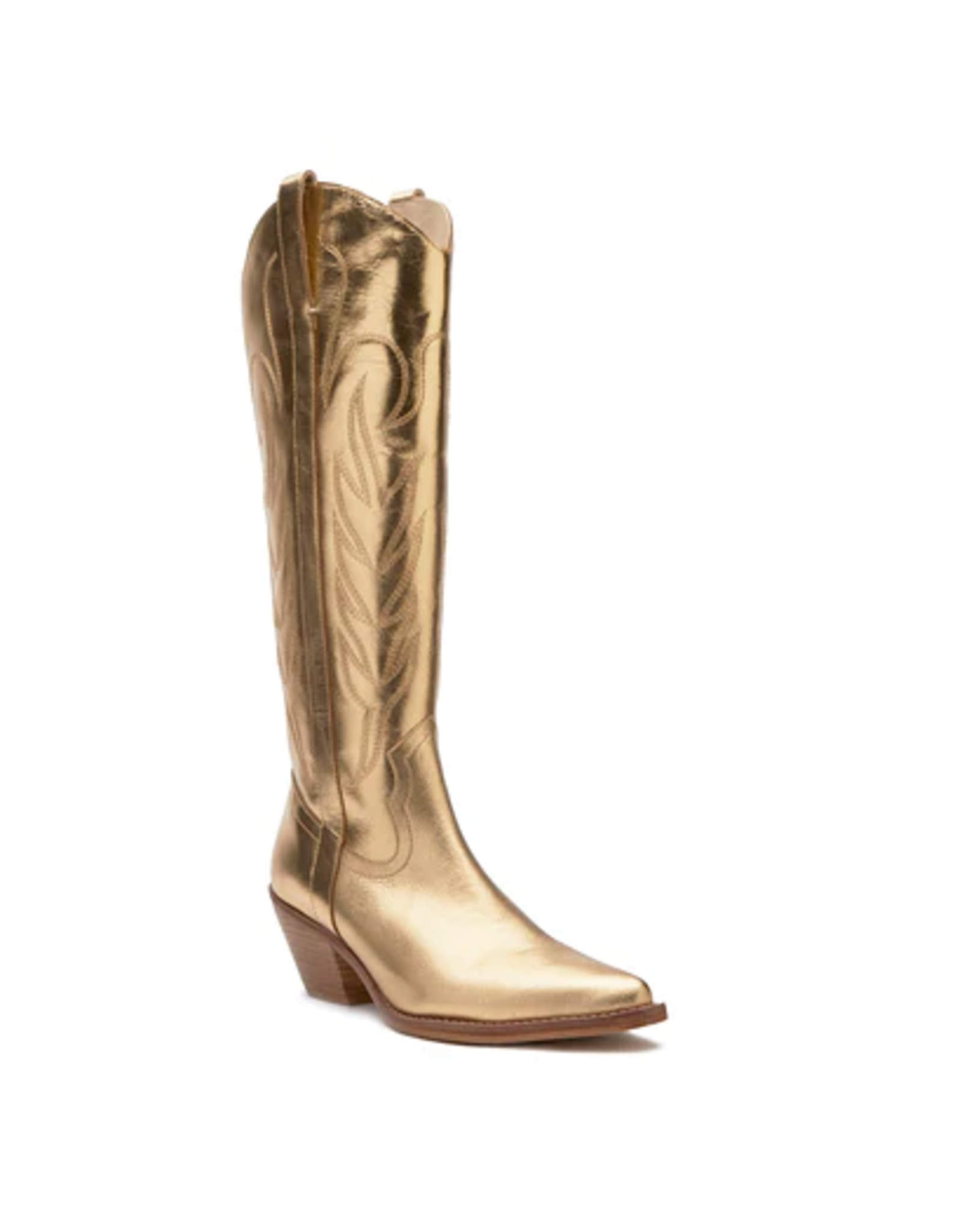 Matisse Agency Gold Metallic Tall Boots