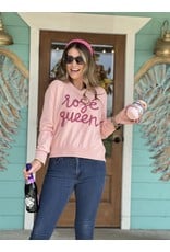 Queen of Sparkles Rose Queen Sweater