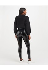 Spanx Faux Patent Leather Leggings Classic Black