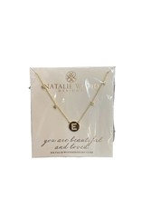 Natalie Wood Gold Shine Bright Initial Necklace