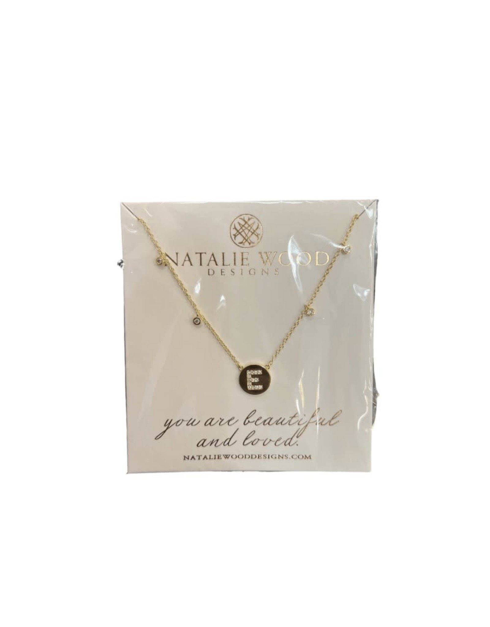 Natalie Wood Gold Shine Bright Initial Necklace