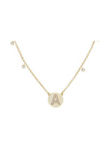 Natalie Wood Gold Shine Bright Initial Necklace