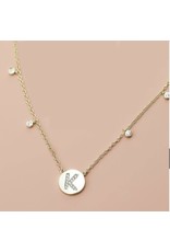 Natalie Wood Gold Shine Bright Initial Necklace