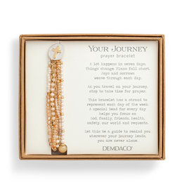 Demdaco Your Journey Prayer Bracelet in Champagne