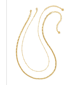 Kendra Scott Carson Set of 2 Necklaces in Gold
