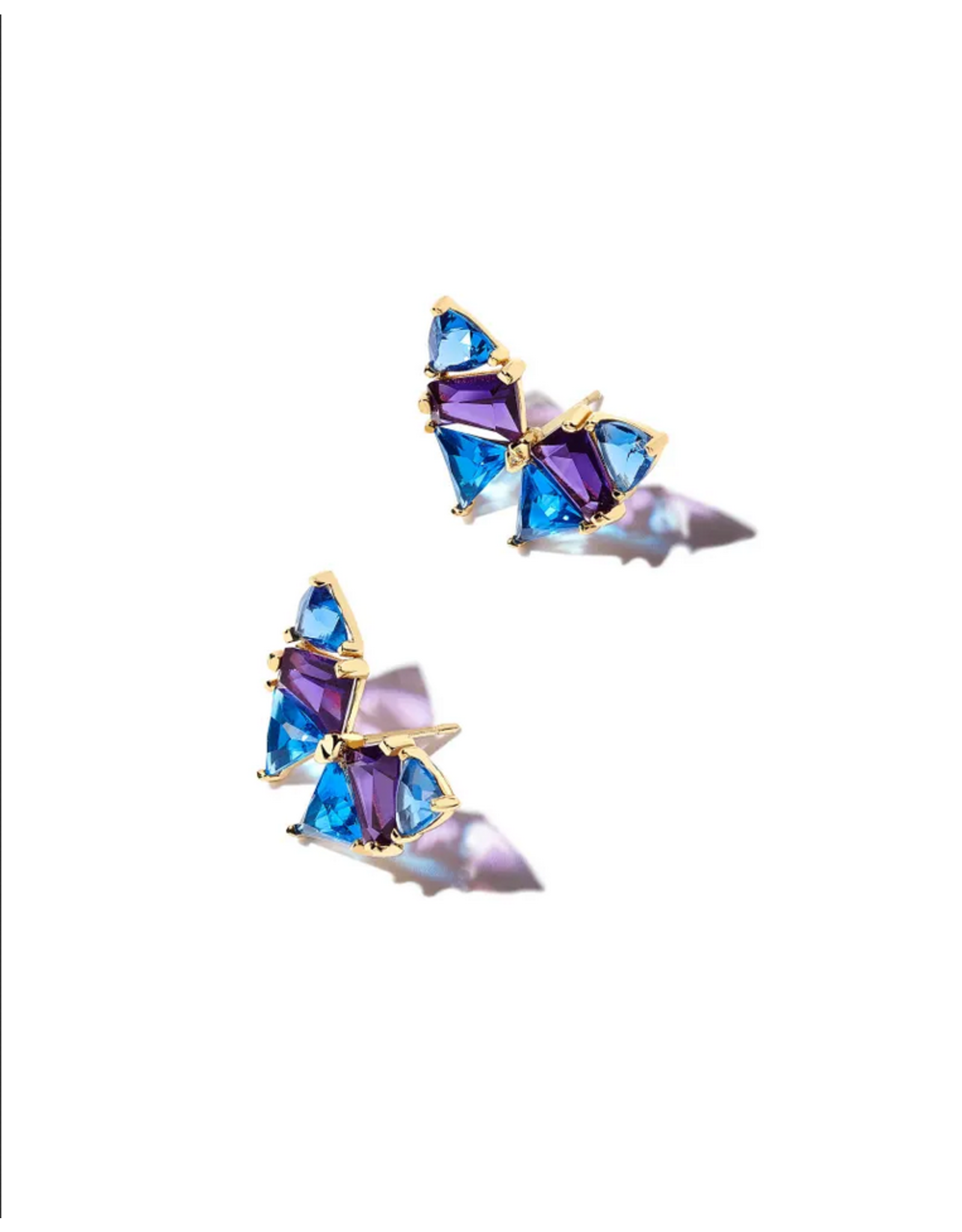 Butterfly Stud Earring Lab Created Opal Solid 925 Sterling Silver (7mm –  Blue Apple Jewelry