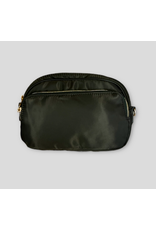 Olive Natalia Sling Double Zipper Bum Bag