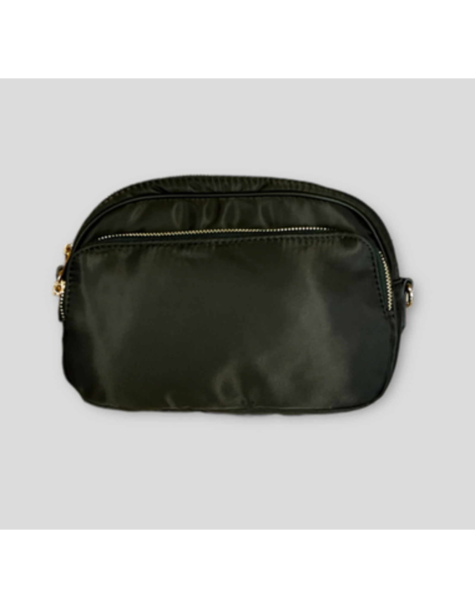 Olive Natalia Sling Double Zipper Bum Bag