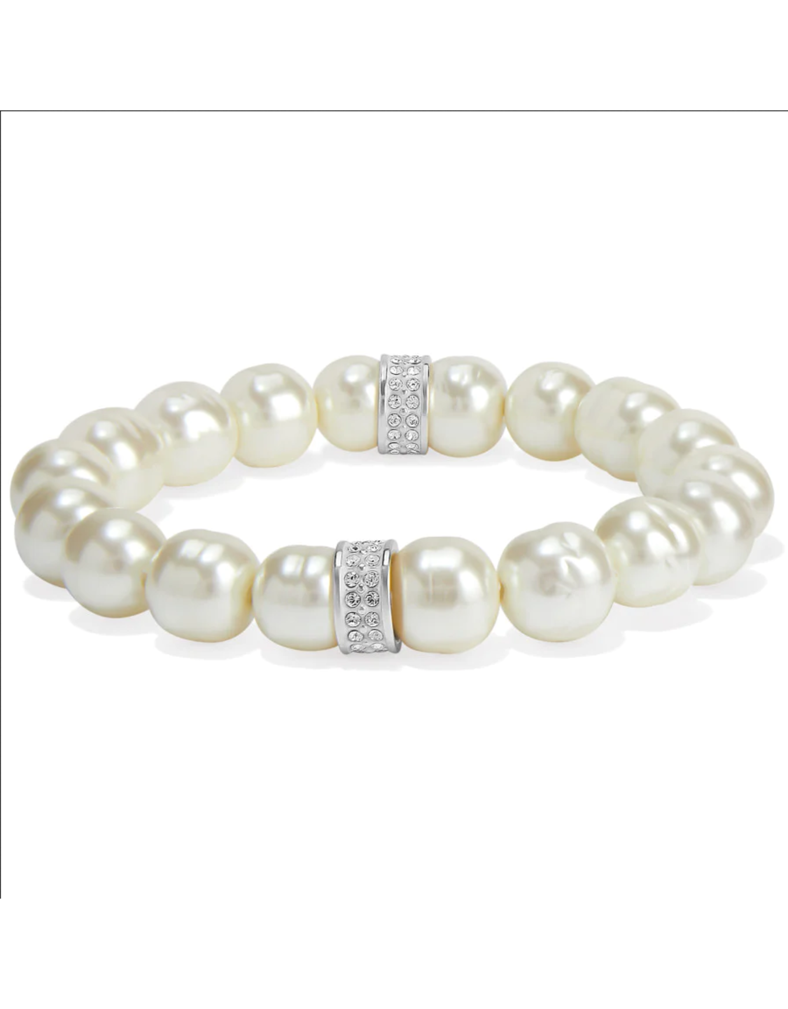 Crystal & Pearl Stretch Bracelet