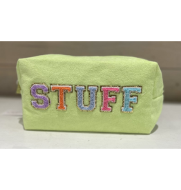 Terrycloth Lime Stuff Pouch