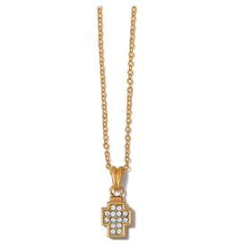 Brighton Meridian Zenith Gold Cross Necklace