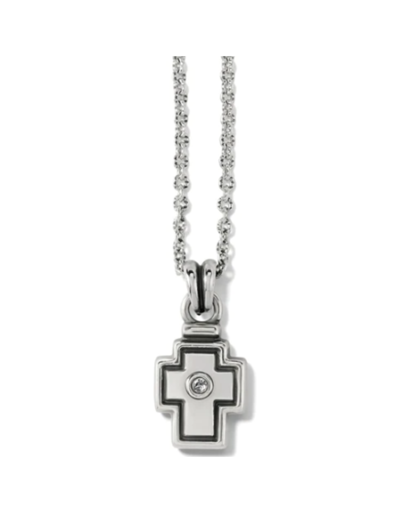 Brighton Meridian Zenith Silver Cross  Necklace